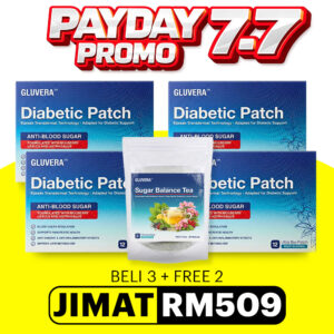 PAYDAY 7.7 SEMBUH (3 FREE 1 KOTAK GLUVERA DIABETIC PATCH + 1 TEH HERBA)