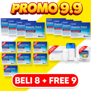 PROMO 9.9 REPEAT JIMAT: 8 KOTAK + FREE 7 KOTAK + FREE GLUCOSE METER + FREE HERBAL TEA